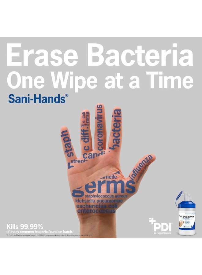 PDI Sani-Hands Hand Sanitizer Wipes 100 Packets Per Box - Image 2
